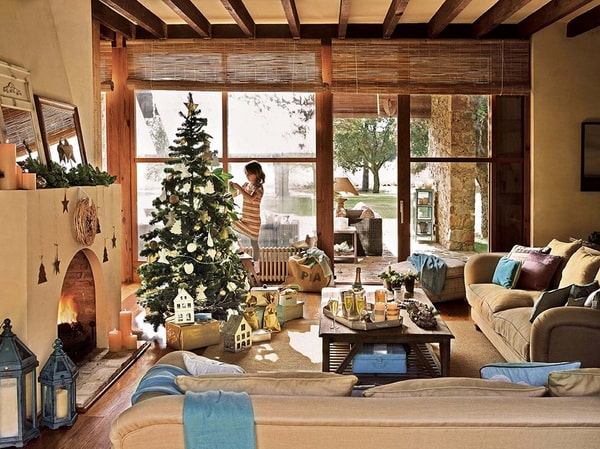 Decoración rústica para Navidad