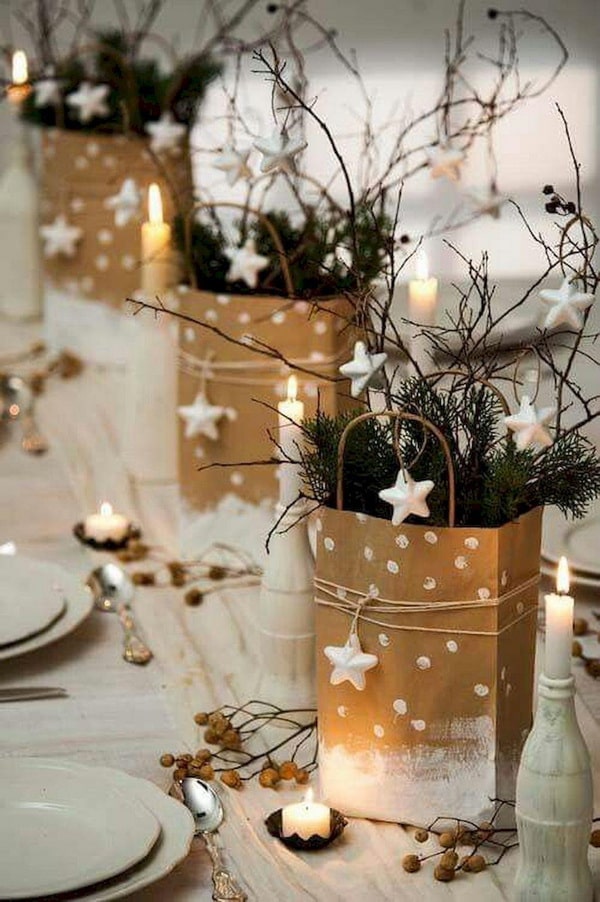 Detalles navideños con estilo rústico
