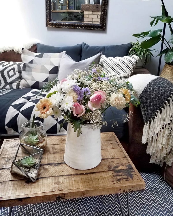 Flores para decorar la sala
