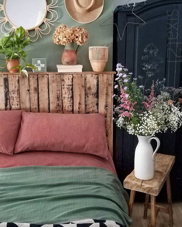 Cabecero de cama de palets