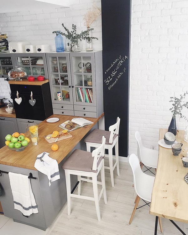 Cocina y comedor integrados