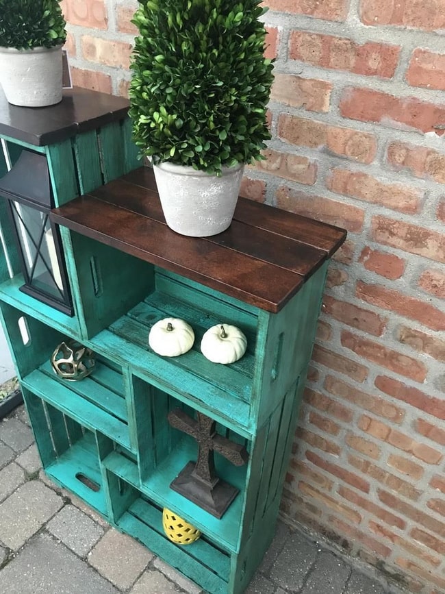 interferencia Larva del moscardón crecer Muebles con Cajas de Madera. Ideas con Cajones de Madera.