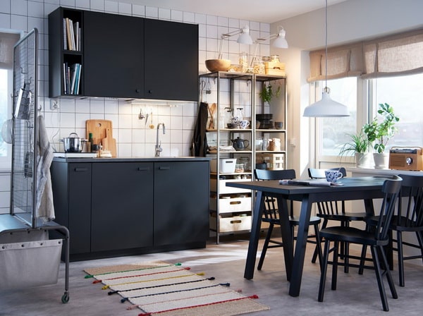 Muebles de cocina negros
