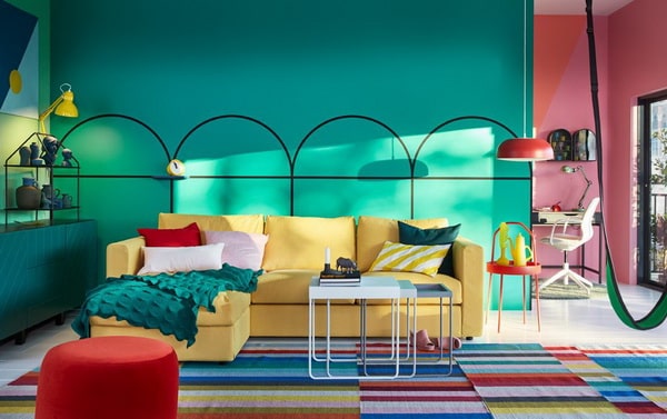 Muebles Ikea el colores vivos