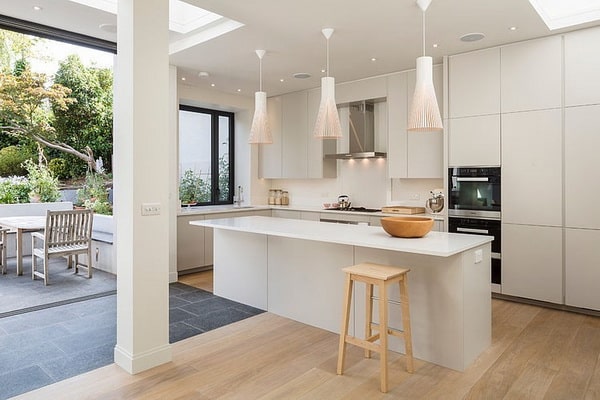 Cocina con barra