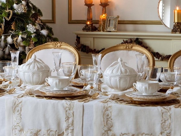 Decoración navideña estilo Rococó