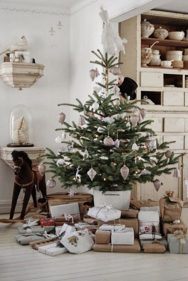 Decoración navideña estilo nórdica
