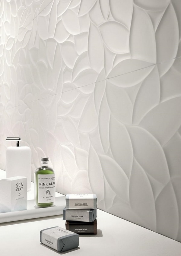 Azulejos para baños con relieve