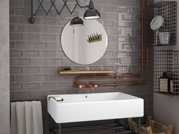 Azulejos para baño tipo metro biselados