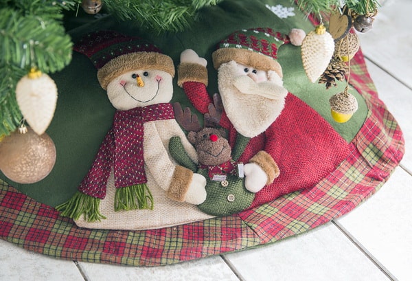 Pie del árbol de Navidad