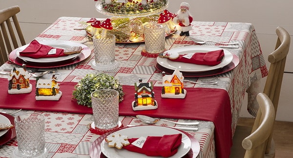 Decoración de la mesa de Navidad