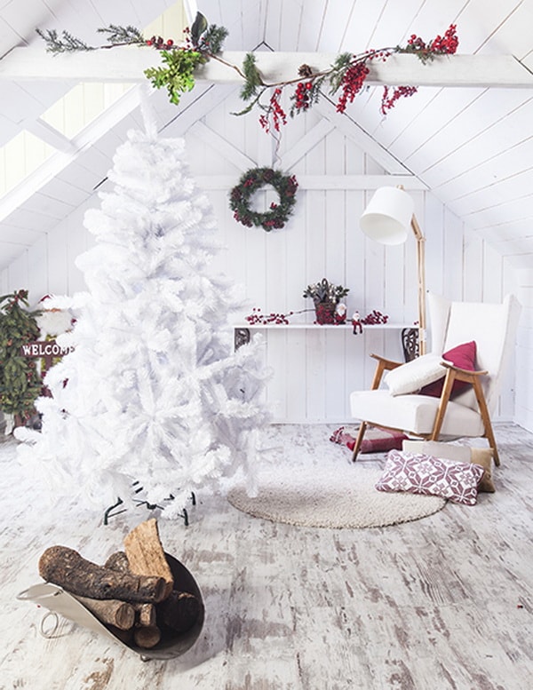 Árbol de Navidad blanco