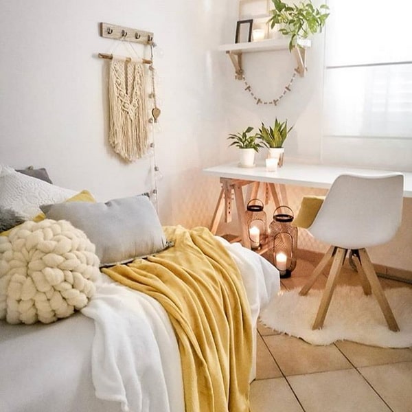 Decoración nórdica con toques boho