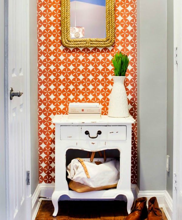 Papel pintado naranja