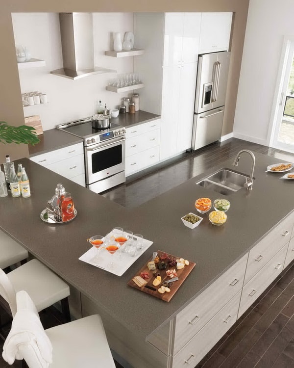 Cocina con península