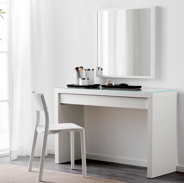Tocador de maquillaje Malm de Ikea