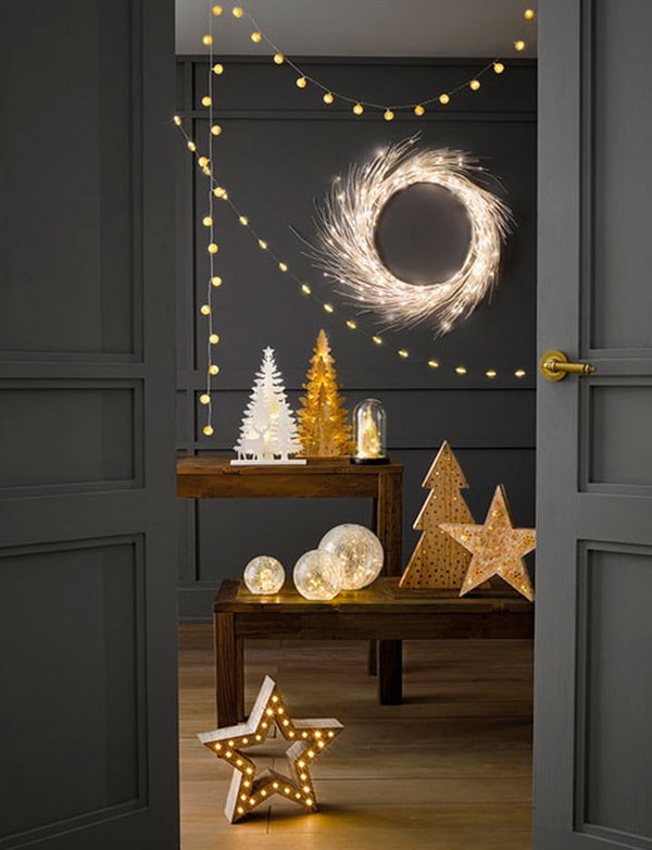 Guirnaldas de luces navideñas