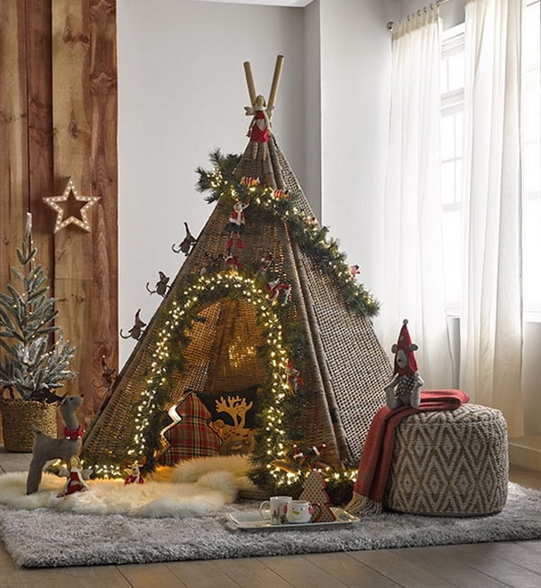 Tipi indio navideño