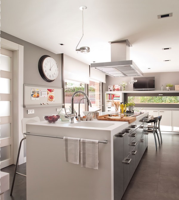 Cocina moderna con isla
