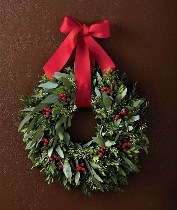 Corona de Navidad tradicional
