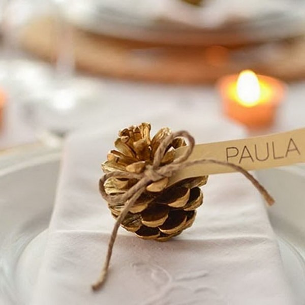 Adornos navideños para la mesa