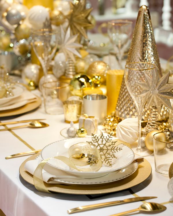 Dorado para la mesa de Navidad