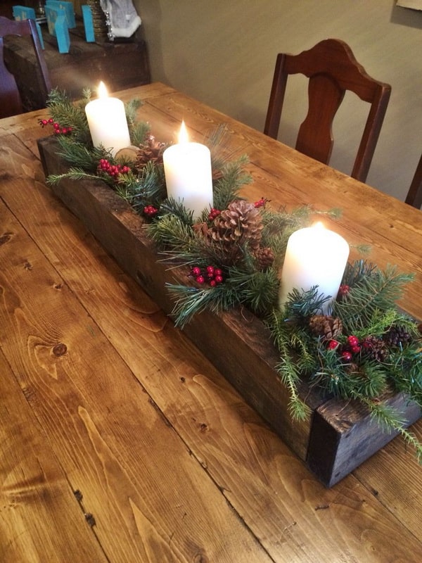 Centros de mesa navideños DIY