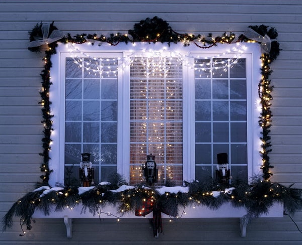 Ventanas decoradas para Navidad