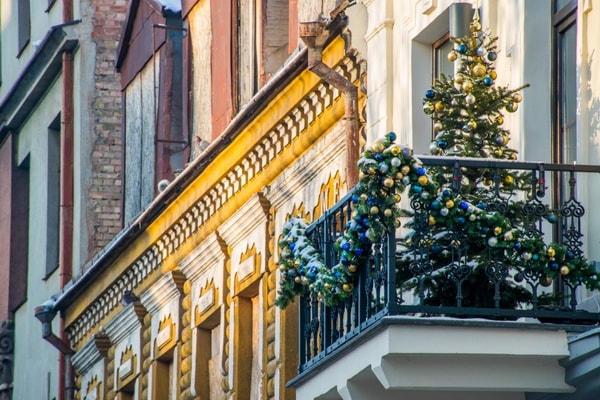 Decoración de balcones para Navidad