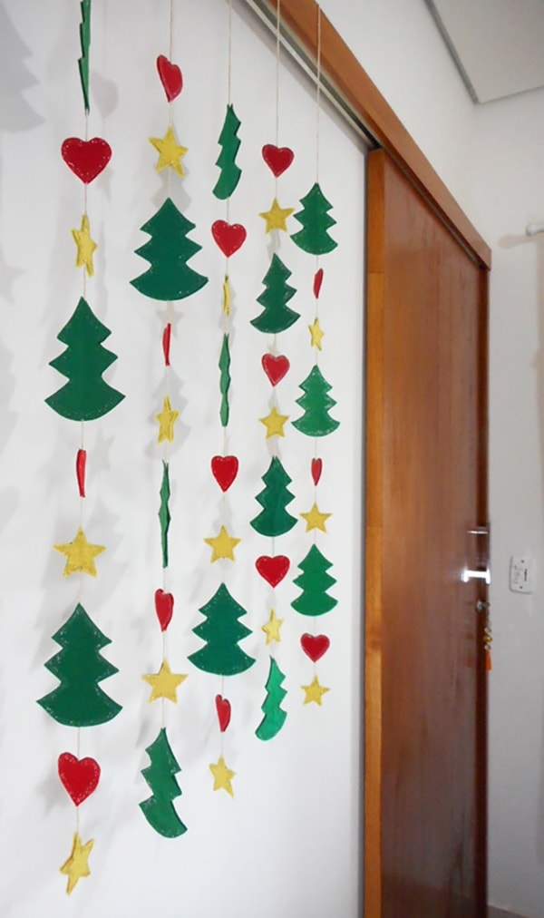 Guirnaldas de Navidad hechas a mano