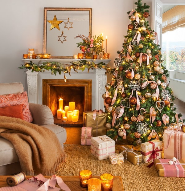 Frente a ti mesa Jabón ▷ Guirnaldas de Navidad. Ideas para la decoración navideña.