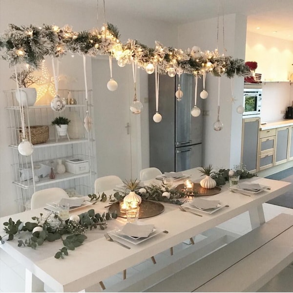 Decoración mesa de Navidad