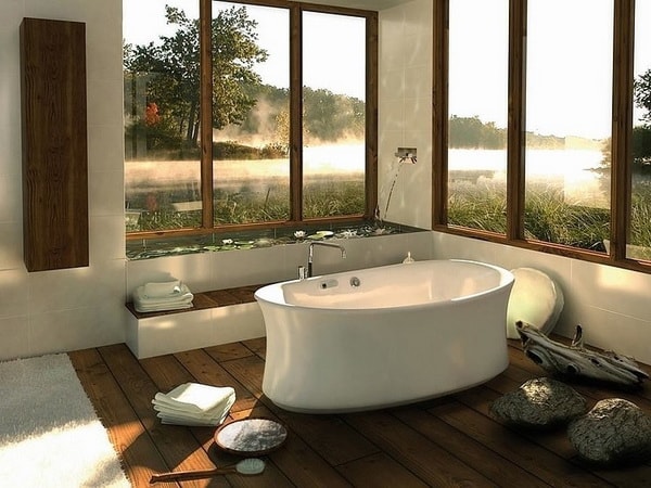 Baño con vistas