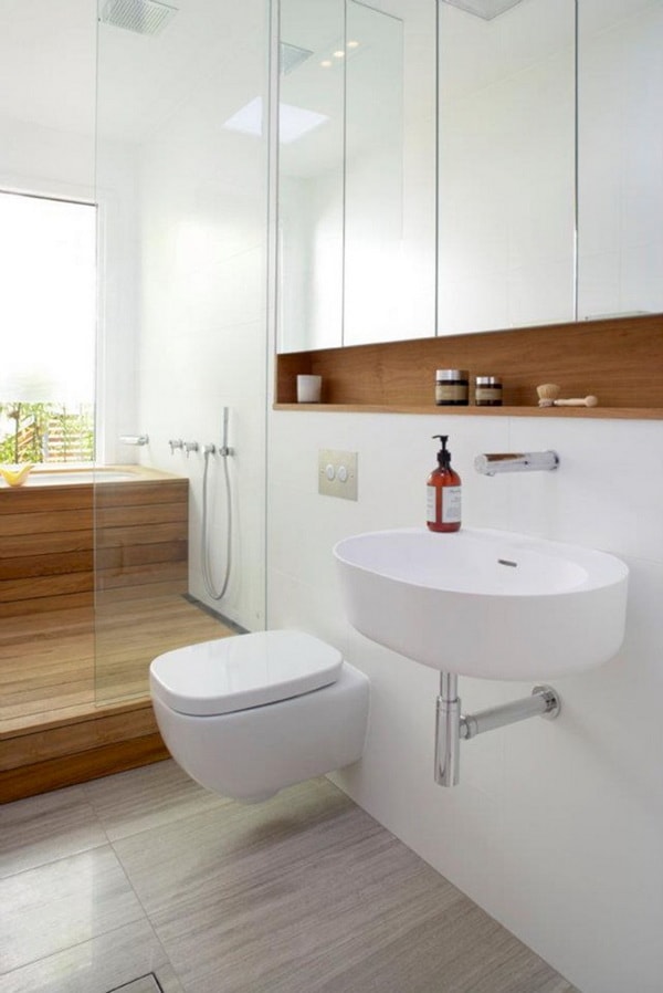 Colores claros para baños pequeños