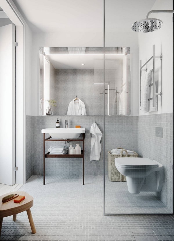Sanitarios suspendidos para baños pequeños