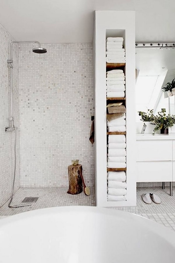Duchas de obra para baños pequeños