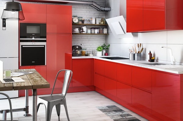 Muebles de cocina pintados