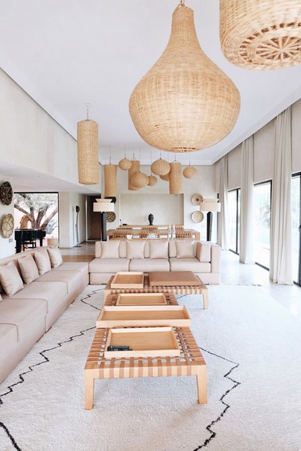 Decoración con fibras naturales