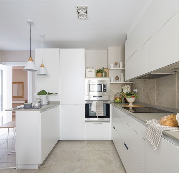 Muebles de cocina blancos