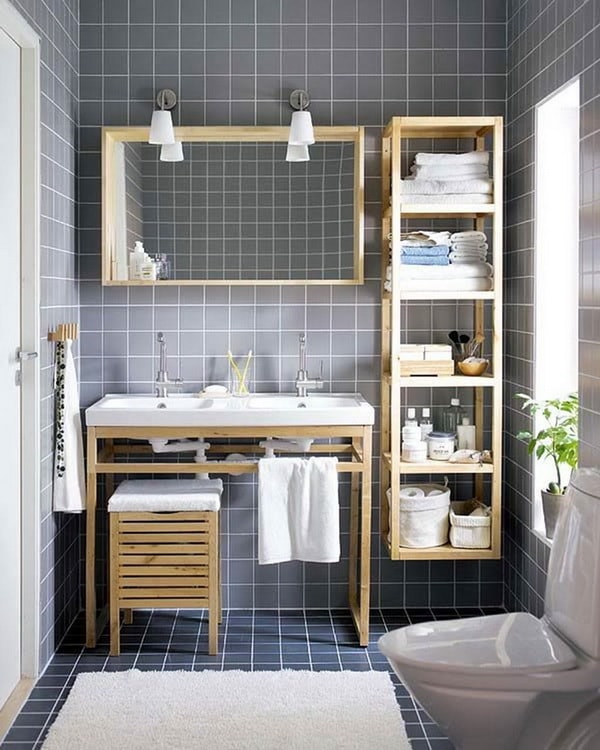 Baño ordenado con el método Marie Kondo
