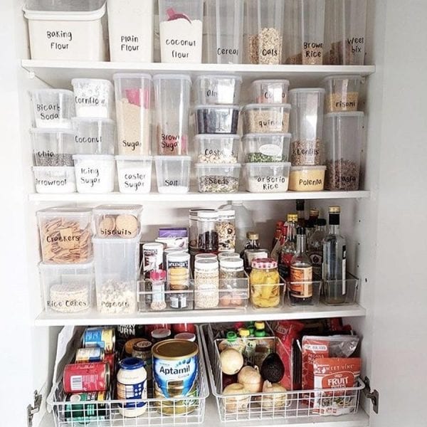 Cocina organizada con el método Konmari