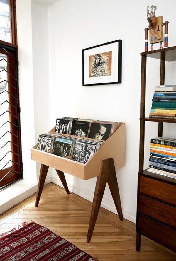 Muebles para organizar discos de vinilo