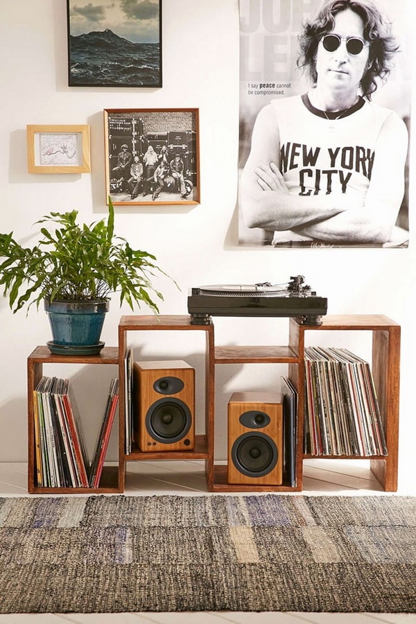 Tocadiscos vintage para decorar