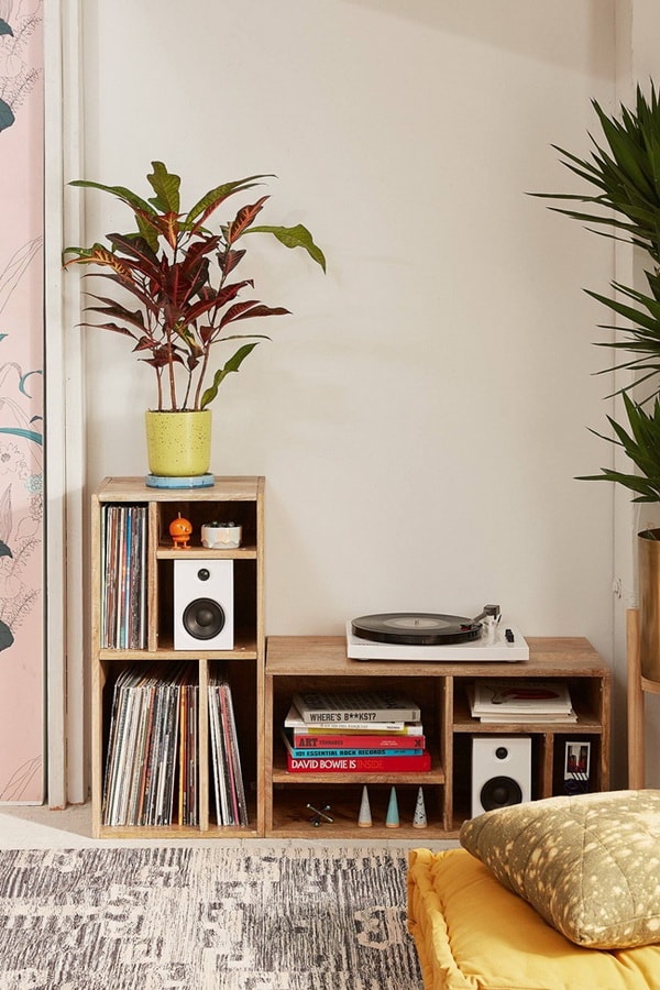 Tocadiscos vintage para decorar