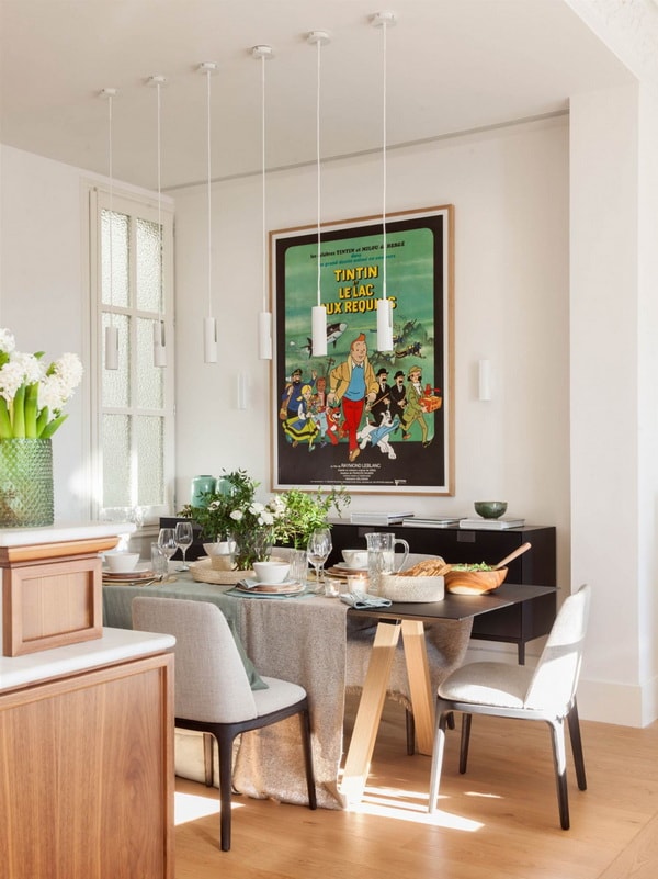 Mesa de comedor rectangular