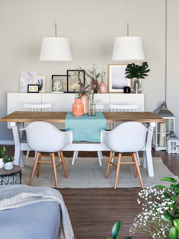 Mesa rectangular de madera