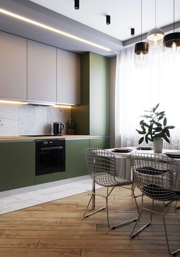 Muebles de cocina con acabado mate