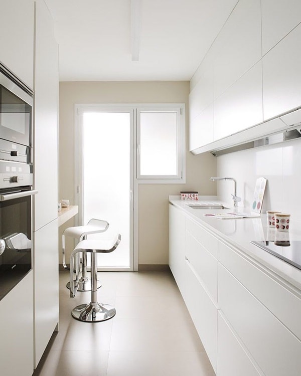 Muebles de cocina blanco mate