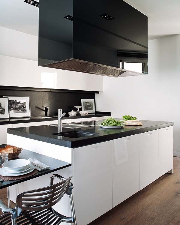 Frentes de cocina con acabado brillante