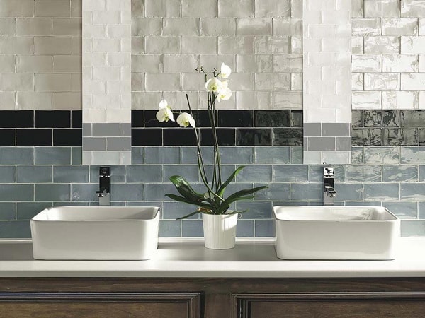 Azulejos con relieve para baños